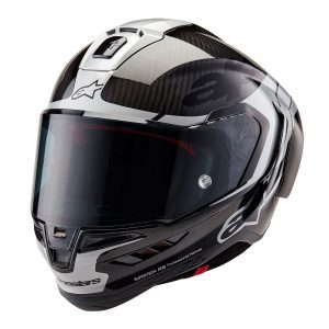 Alpinestars Supertech R10 Element Motorcycle Helmet Silver Black 1