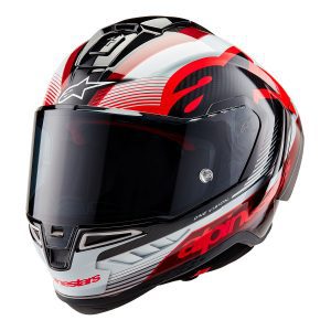 Alpinestars Supertech R10 Team Motorcycle Helmet Red White 1