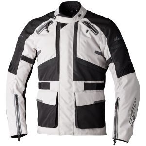 RST Endurance Mens Motorcycle Jacket Silver Black 1