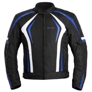 Rayven Zeus Motorcycle Jacket – Blue/Black Rayven Zeus Mens Motorcycle Jacket Blue Black 1