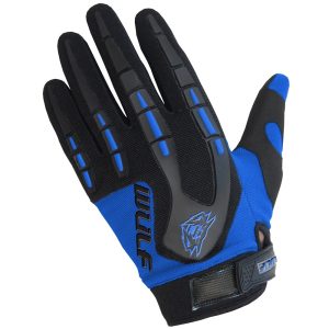 Wulfsport Cub Attack Kids Motorcycle Gloves – Blue Wulfsport Cub Attack Kids Motocross Gloves Blue 1
