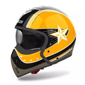 Airoh J110 Command Motorcycle Helmet – Yellow Airoh J110 Command Motorcycle Helmet Yellow 1