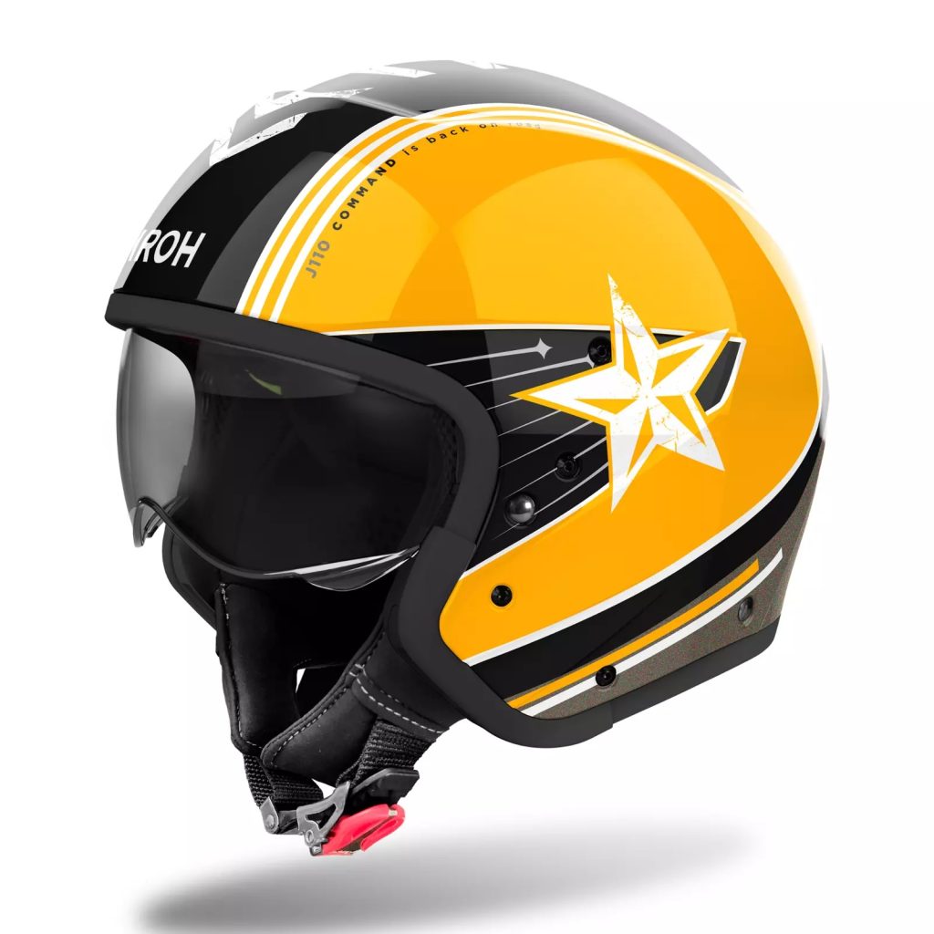 Airoh J110 Command Motorcycle Helmet Yellow 3