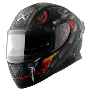 Axor Apex Venomous Motorcycle Helmet – Black/Grey Axor Apex Venomous Motorcycle Helmet Black Grey 1