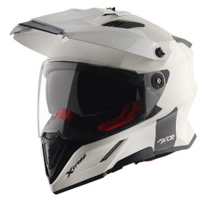 Axor X-Cross Plain Motorcycle Helmet – White Axor X-Cross Plain Motorcycle Helmet White 22.06 1