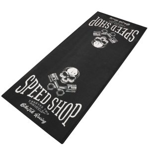 BikeTek Series 7 Speed Shop Motorcycle Garage Mat BikeTek Series 7 Speed Shop Motorcycle Garage Mat GRGMAT99 1