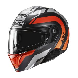 HJC I91 Arven Motorcycle Helmet Orange 1