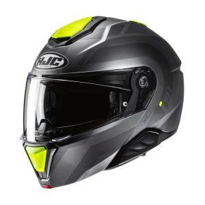 HJC I91 Arven Motorcycle Helmet Yellow 1