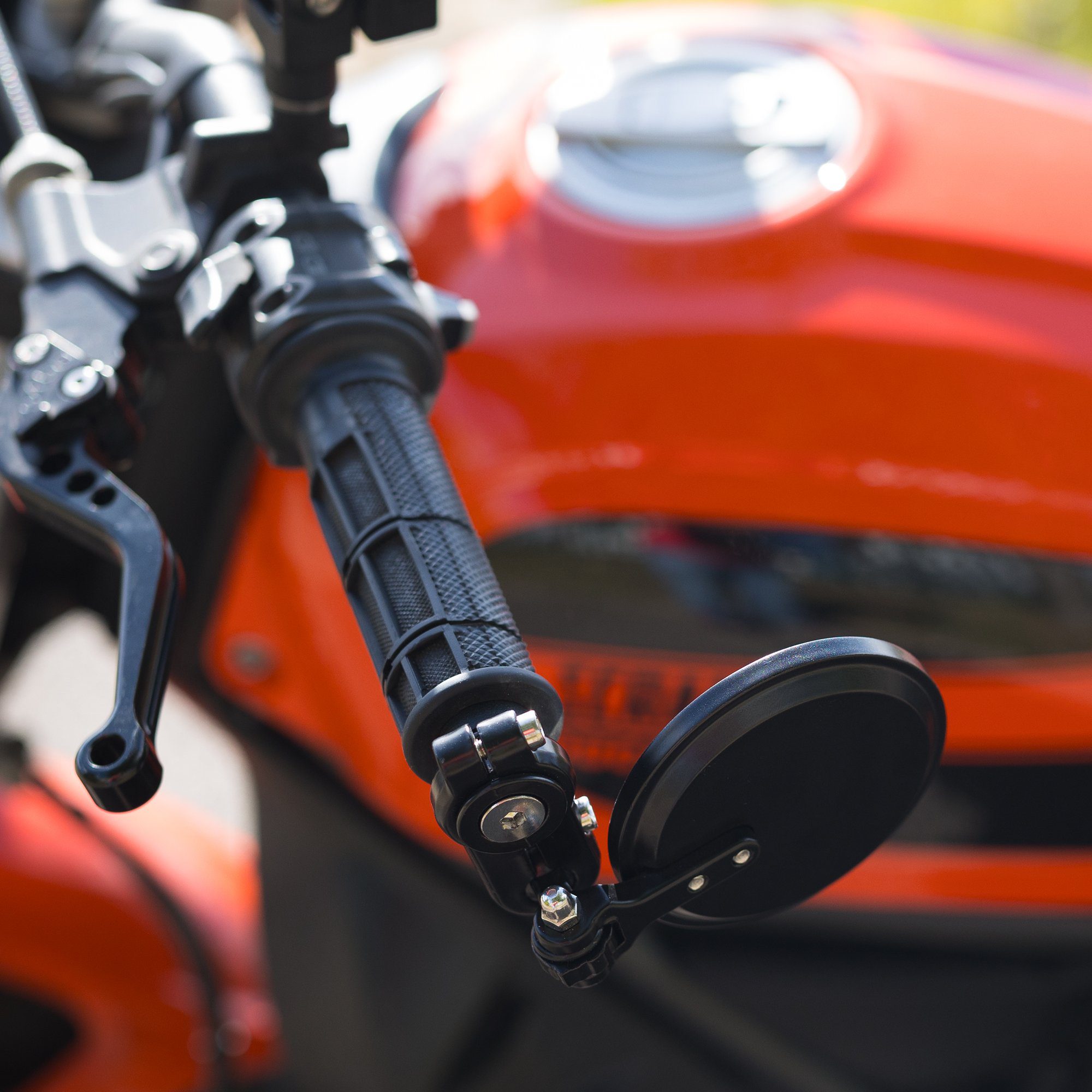 Oxford Fold Away Motorcycle Bar End Mirrors Black OX514 Lifestyle 3