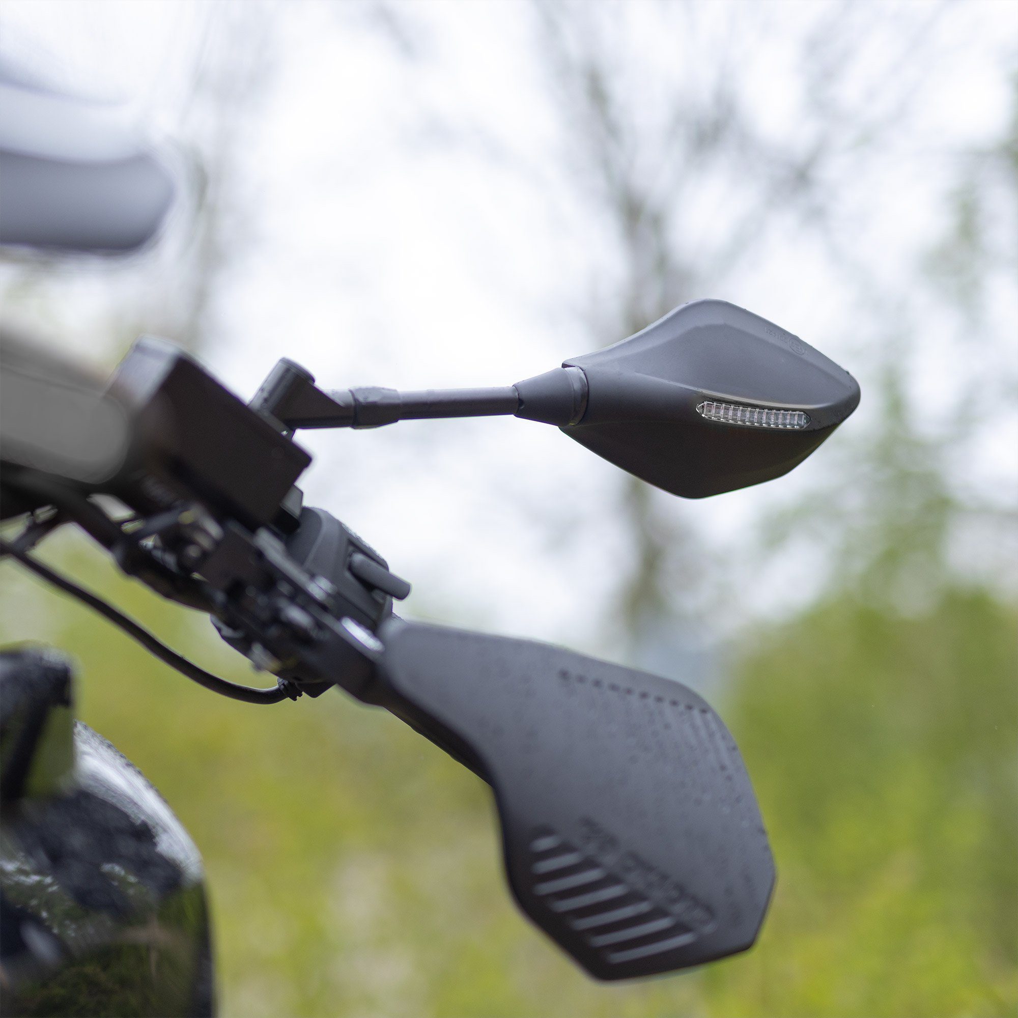 Oxford Signal Left Hand Motorcycle Mirror OX512 Lifestyle 2