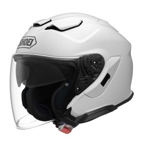 Shoei J-Cruise 3 Plain Motorcycle Helmet White 1