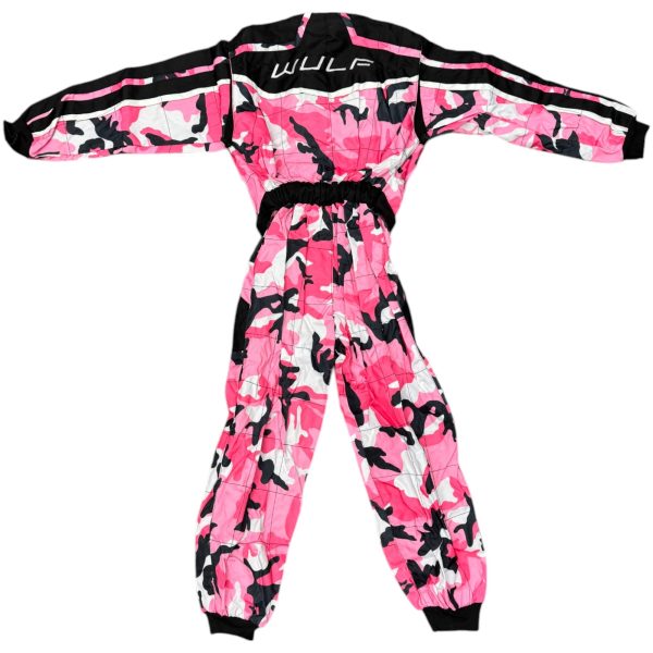 Wulfsport Combinaison Enfant LT PW Camo Rouge – Tenue MotoCross / Karting Junior Garçons & Filles
