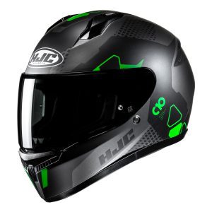HJC C10 Aspa Motorcycle Helmet Green 1