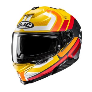 HJC I71 Viz Motorcycle Helmet Yellow 1