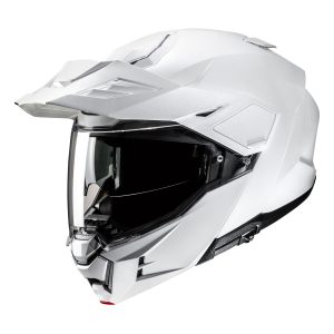 HJC I80 Plain Motorcycle Helmet Pearl White 1