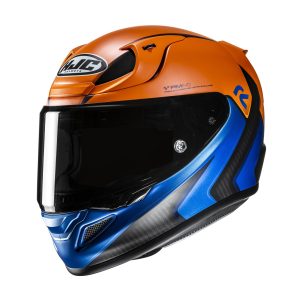HJC RPHA 12 Kos Motorcycle Helmet Blue Orange 1