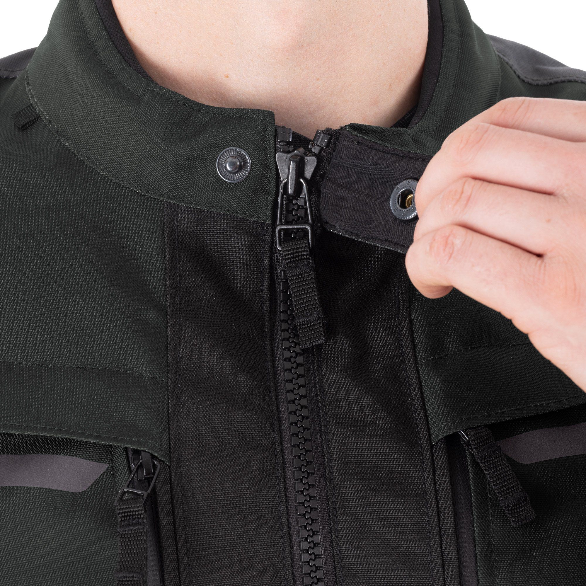 Oxford Toronto 1.0 D2D Motorcycle Jacket Black Green 10