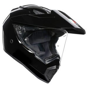 AGV AX9 Plain Motorcycle Helmet Black 1