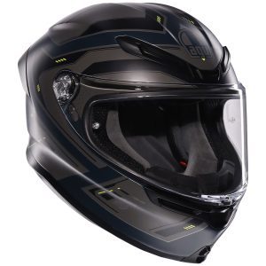 AGV K6-S Enhance Motorcycle Helmet Grey Yellow 1