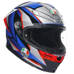 AGV K6-S Slashcut Motorcycle Helmet Black Blue Red 1