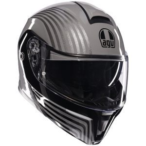 AGV Street Modular Iseo Motorcycle Helmet Grey Black 1