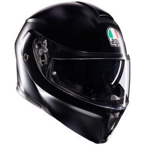 AGV Street Modular Plain Motorcycle Helmet Matt Black 1