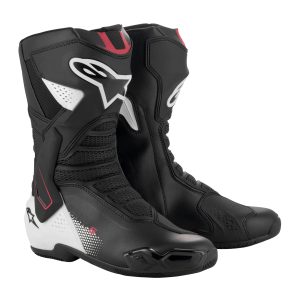 Alpinestars SMX-6 v3 Motorcycle Boots Graphic Black White Red 1