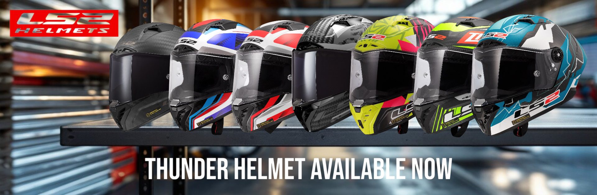 LS2 FF805 Thunder Motorcycle Helmet Banner 2