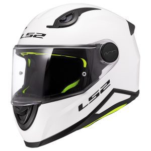 LS2 FF812 Kid Plain Motorcycle Helmet White 1