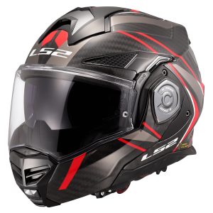LS2 FF901 Advant X Carbon Future Motorcycle Helmet Red 1