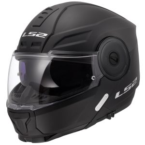 LS2 FF902 Scope II Plain Motorcycle Helmet Matt Black 1