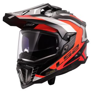 LS2 MX701 Explorer Carbon Frontier II Motorcycle Helmet – Orange/Black LS2 MX701 Explorer Carbon Frontier II Motorcycle Helmet Orange 1
