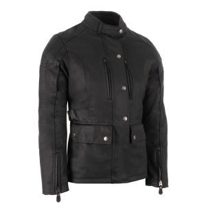 Oxford Sterling D2D Ladies Motorcycle Jacket Black 1