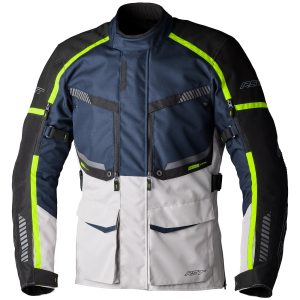 RST Maverick Motorcycle Jacket Navy Silver 1