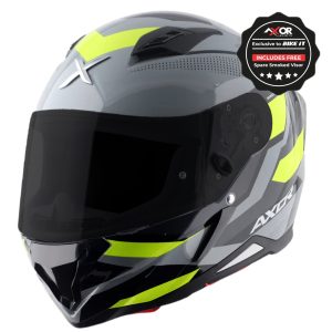 Axor Hunter Cornet Motorcycle Helmet Black Yellow 1