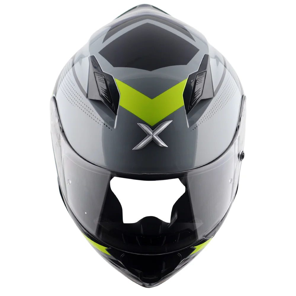 Axor Hunter Cornet Motorcycle Helmet Black Yellow 10