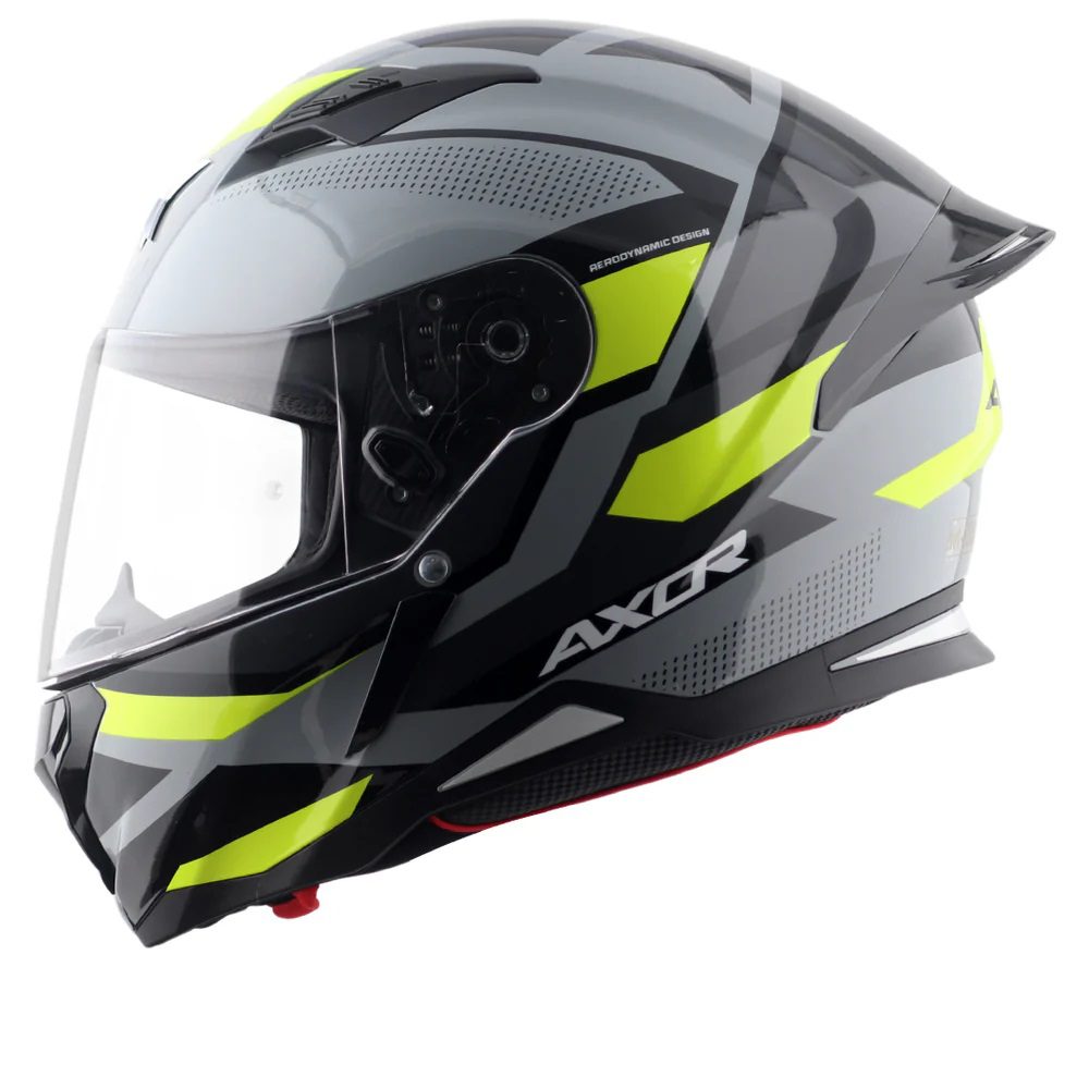 Axor Hunter Cornet Motorcycle Helmet Black Yellow 3