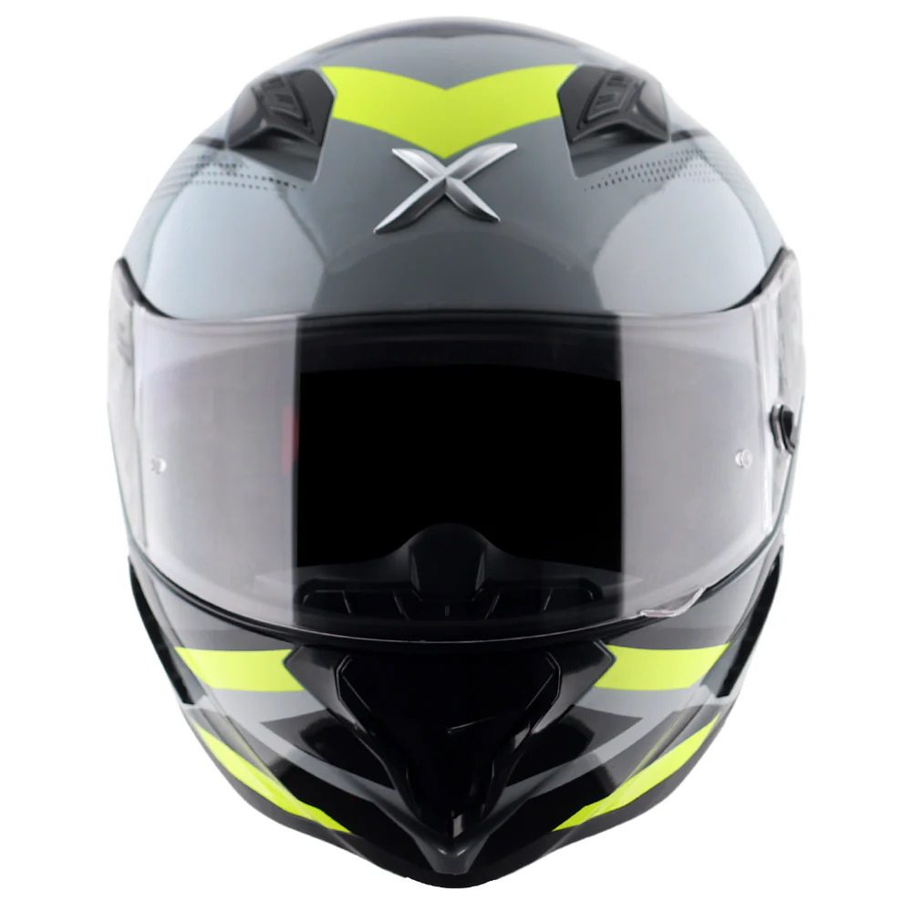 Axor Hunter Cornet Motorcycle Helmet Black Yellow 9