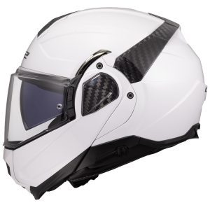 LS2 FF910 Advant II Plain Motorcycle Helmet White 1