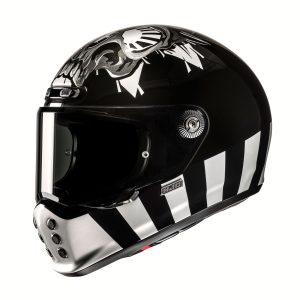 HJC V10 Crania Motorcycle Helmet Black 1
