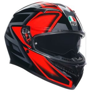AGV K3 Compound Motorcycle Helmet Black Red 1.1