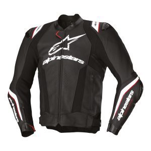 Alpinestars Missile v3 Ignition Leather Motorcycle Jacket White 1