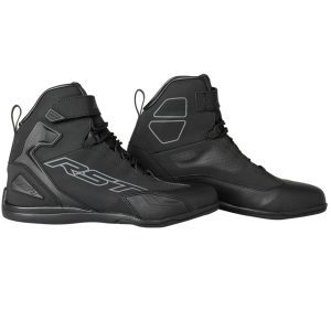 RST Sabre Moto Waterproof Motorcycle Boot Black White 1