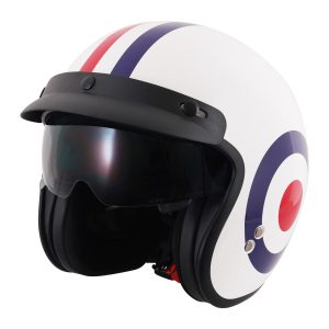 Stealth HS391 Roundel Motorcycle Helmet With Peak 1
