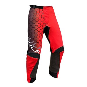 Wulfsport Connect Motorcycle Trousers – Red Wulfsport Connect Adults Motocross Trousers Red 1