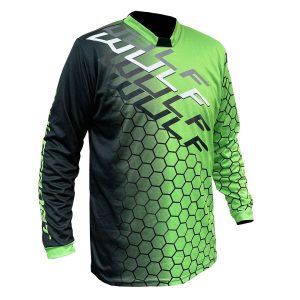 Wulfsport Cub Connect Motocross Jersey Green 1