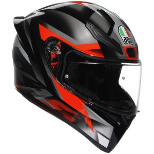 AGV K1-S Fastlap Motorcycle Helmet – Black/Grey/Red AGV K1-S Fastlap Motorcycle Helmet Black grey red 1