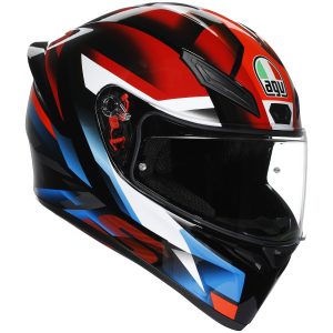 AGV K1-S Fastlap Motorcycle Helmet – Black/Red/Blue AGV K1-S Lap Motorcycle Helmet Black Red Blue 1