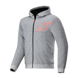 Alpinestars Chrome v2 Sports Motorcycle Hoodie – Grey/Red Alpinestars Chrome v2 Sports Motorcycle Hoodie Grey red 1
