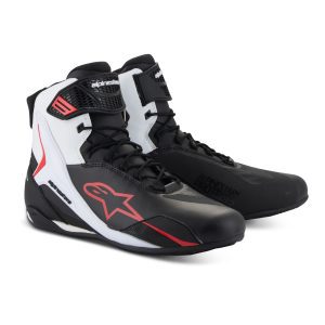 Alpinestars Faster 4 motorcycle Boots Black Red White 1